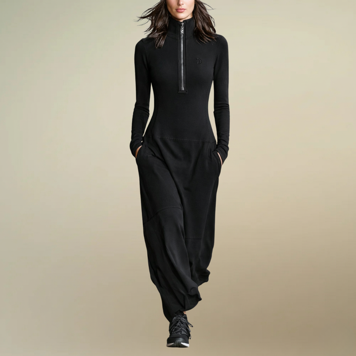 ISA™ | Casual Turtleneck Maxi Dress